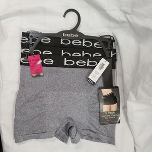 Bebe Lot  of 3 Seamless Shaping Boy Shorts